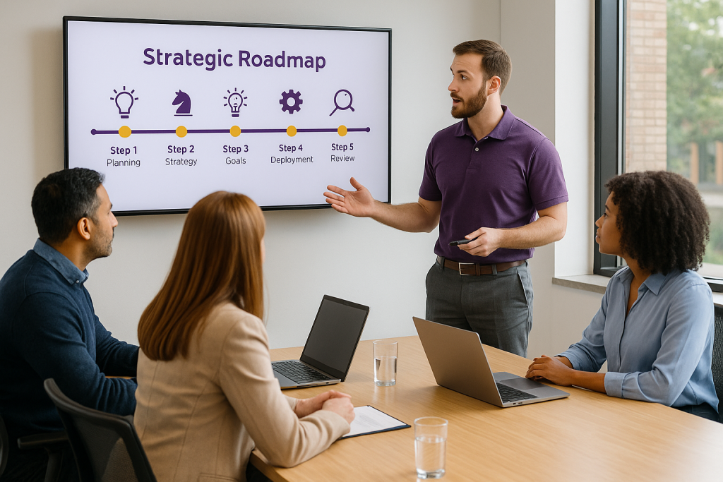 Boardroom presentation of strategic road map