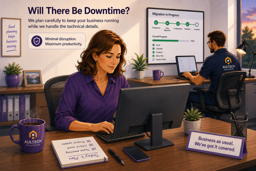 Will there be downtime during Google migration