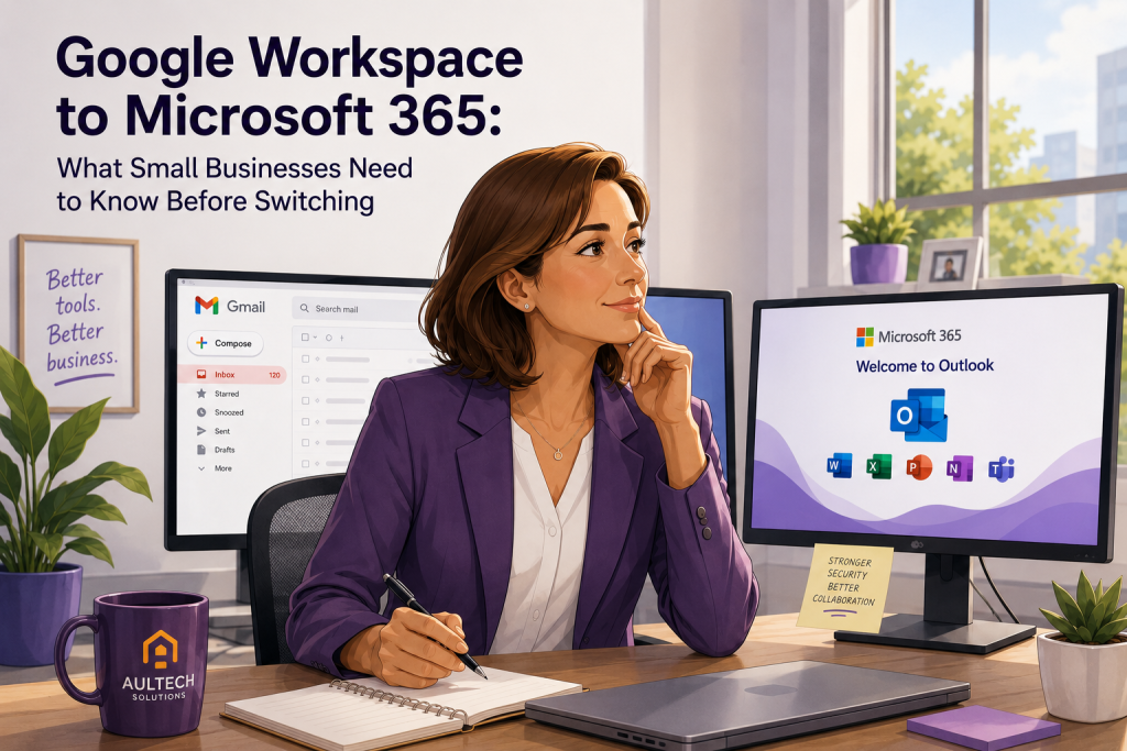 Google to Microsoft migrations hero image