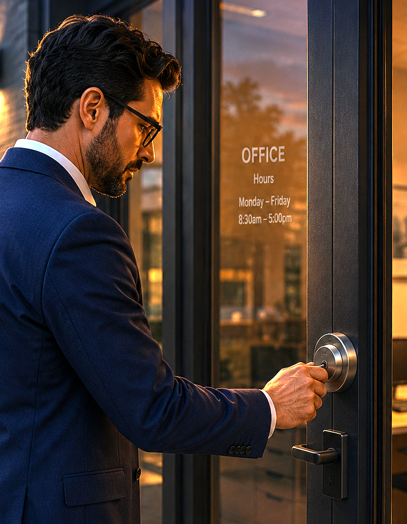 Protecting your business by locking the front door